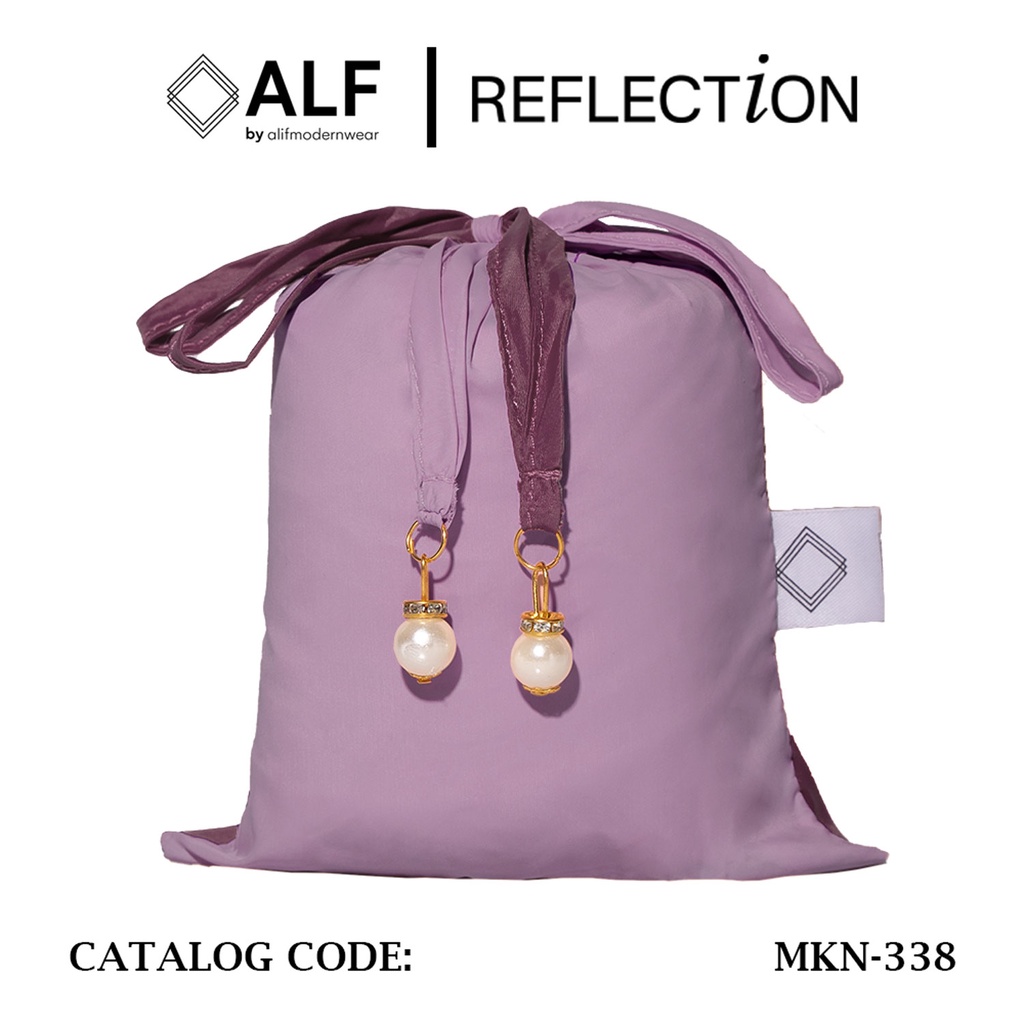 ALIF MUKENA MINI TWO TONE PARASUT PREMIUM KOREA TRAVEL - CHERRY PURPLE ( MKN-338 )