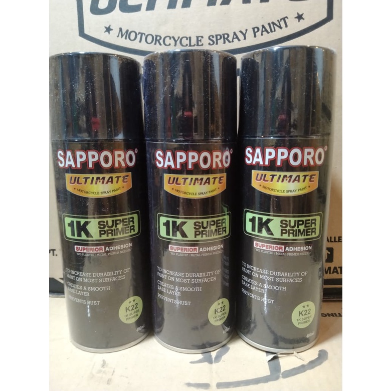 cat spray pilok pilox cat semprot sapporo ultimate saporo k22 super primer dasar hijau 400ml