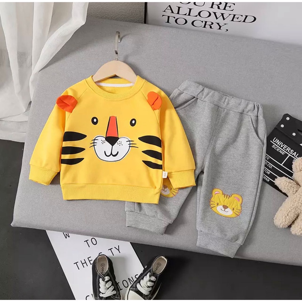 PROMO-SETELAN SWEATER JOGGER ANAK 1-5 TAHUN SWEATER ANAK LION SETELAN ANAK LAKI-LAKI BAJU ANA LAKI-LAKI SWEATER ANNAK LAKI-LAKI TERBARU