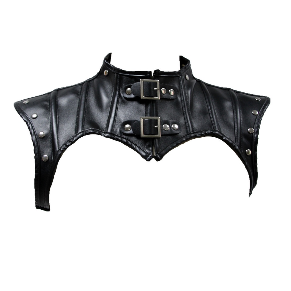 Gothic's Leather Stand Collar Plate Armor Neck Protector Costume 8530 (M/L/XL)