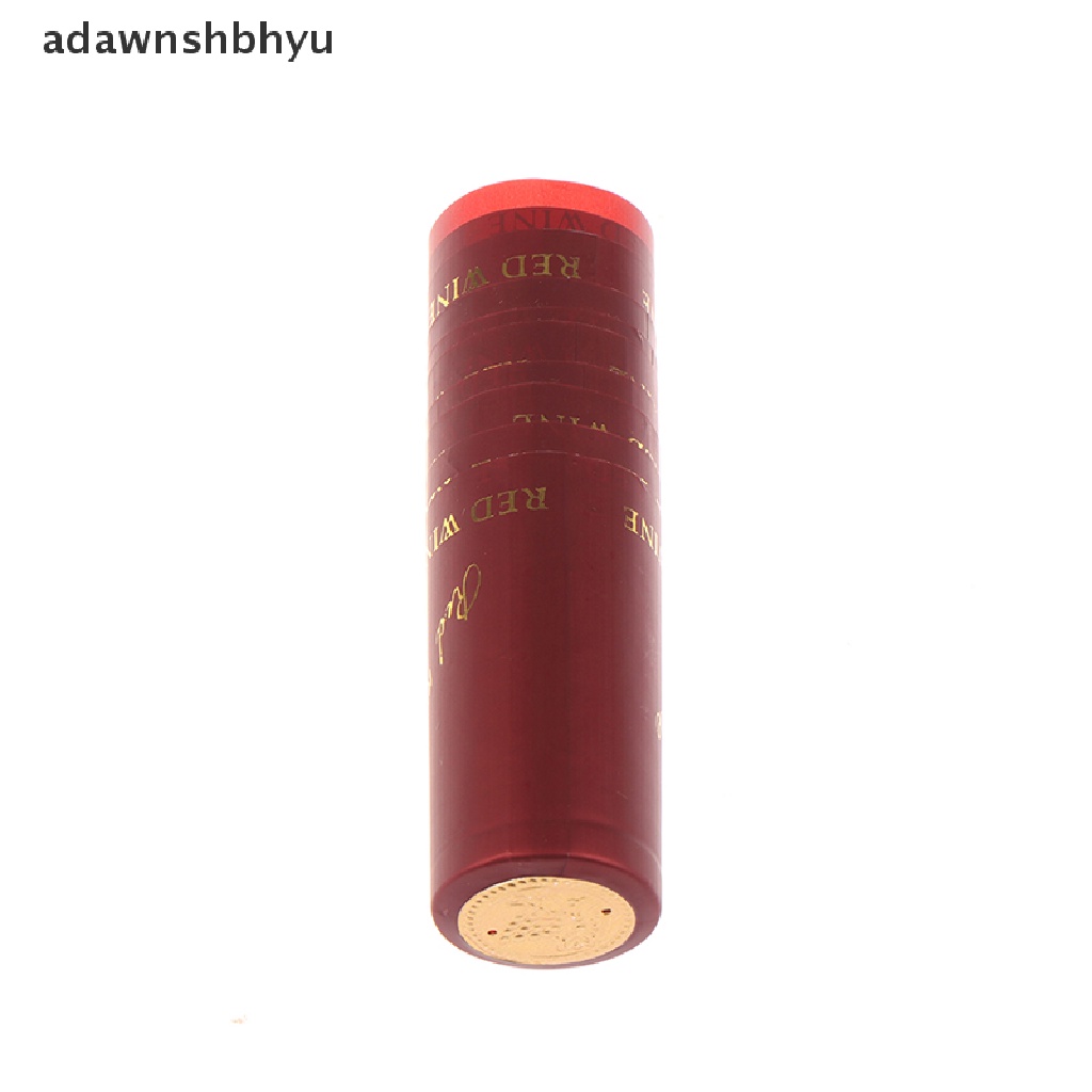 Adawnshbhyu 10 Pcs PVC Heat Shrink Cap Barware Aksesoris Pembuatan Bir Botol Wine Seal Cover ID