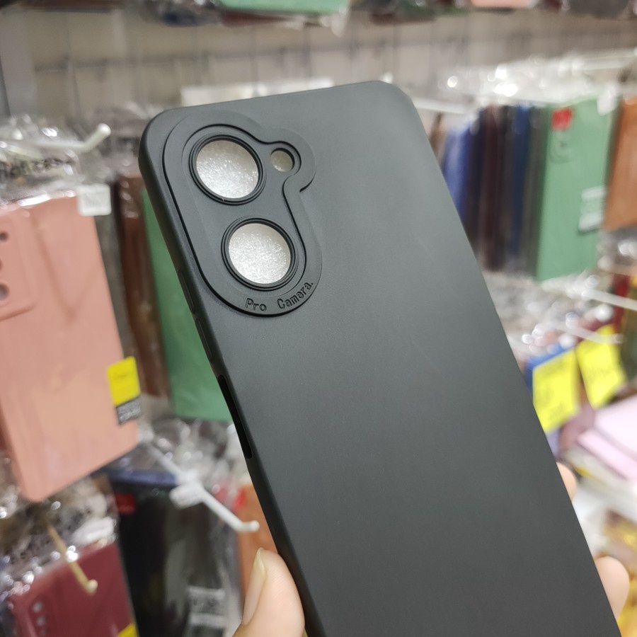 REALME C35 C33 C30 C31 CASE FULL BLACK PREMIUM SILIKON HITAM SOFTCASE KARET CASING PROTECT CAMERA COVER PELINDUNG KAMERA
