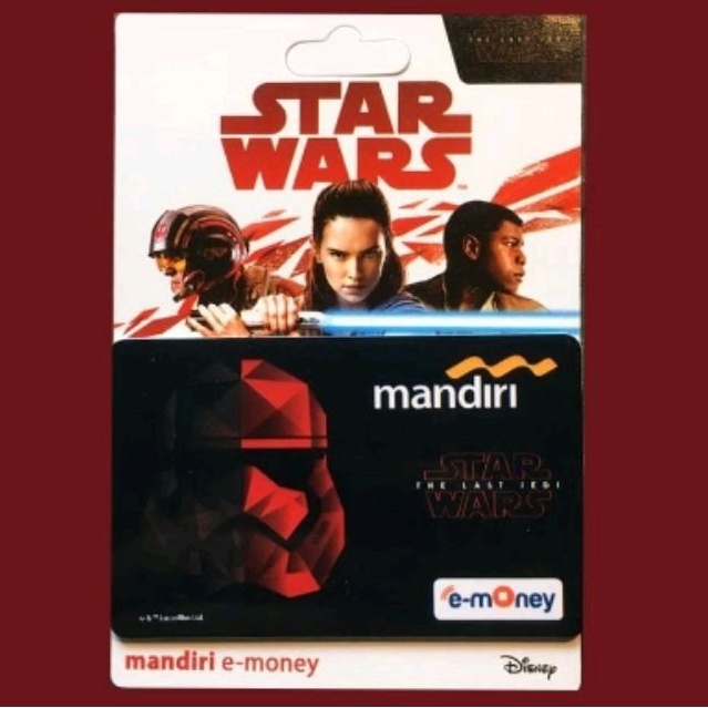 Mandiri eMoney eTOLL - edisi STAR WARS - STORMTROOPER ORI /Like eTOLL Tapcash Flazz or Brizzi