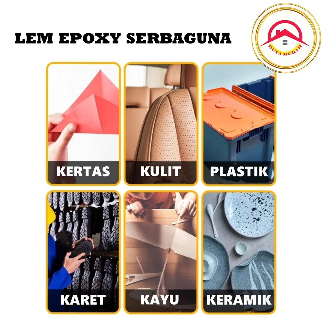 Lem Epoxy / Lem Besi / Perekat Epoxy Lem Serba Guna 5 menit Lem Serba Guna