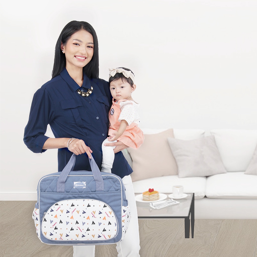 Snobby Diaper Bag Tas Bayi Besar Summit Series Saku Print TPT6271
