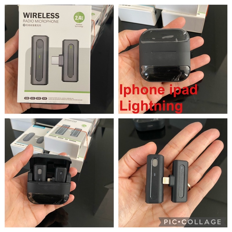 microphone wireless clip on iphone ipad lightning-M9