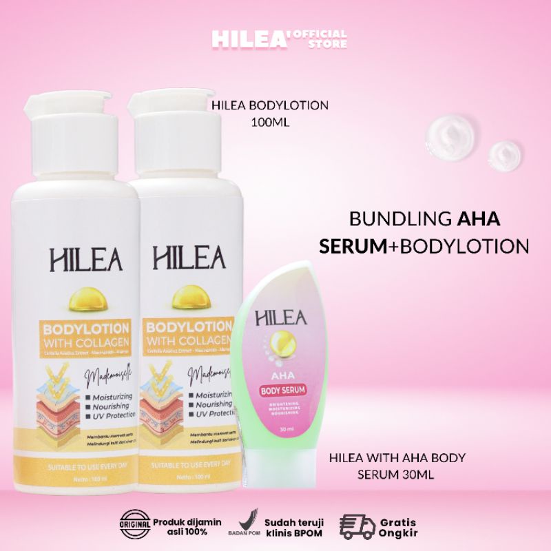 PROMO!! HILEA BODY LOTION WITH COLLAGEN BPOM