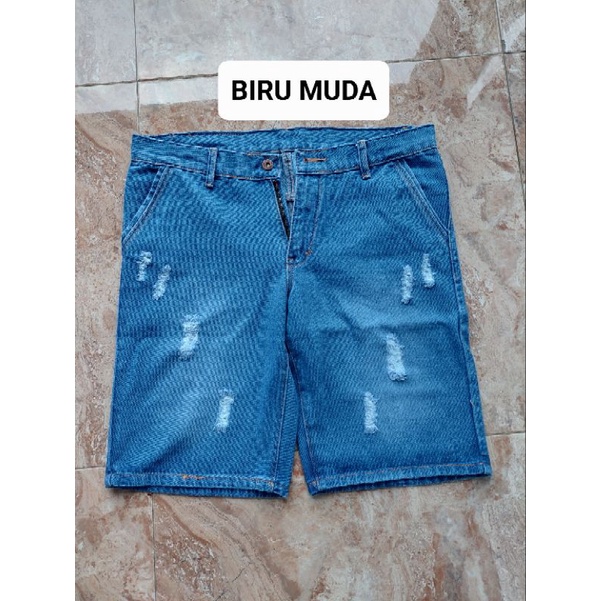 PENDEK JEANS STANDAR / PENDEK REGULER PRIA 27 SAMPAI 38