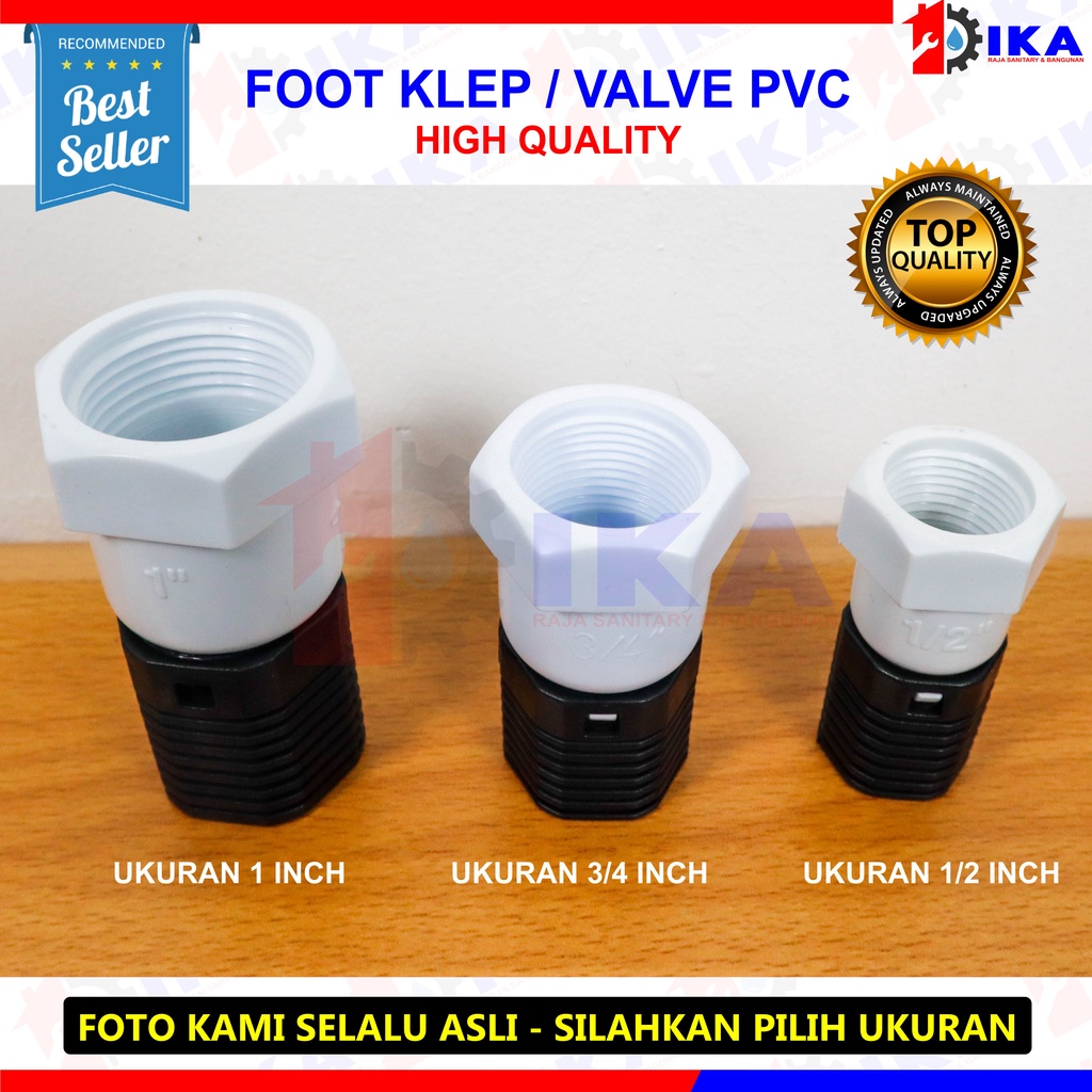 foot klep elva 1/2 inch pvc / saringan filter air / foot klep bagus