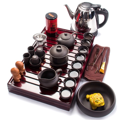 Chinese Tea pot set Black Kung fu Electric