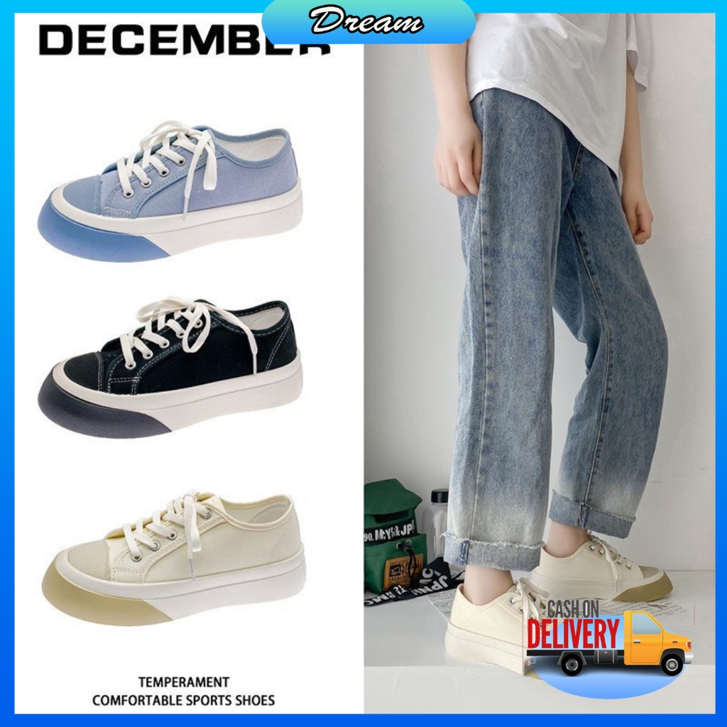 [DREAM] D1 Sepatu Sneakers Kanvas Wanita Casual Sport Shoes