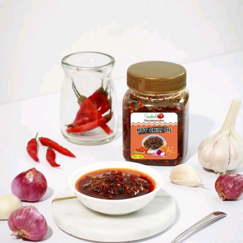 Jual HOT CHILI OIL SAMBAL NUSANTARAKU LEVEL 1 (TIDAK TERLALU PEDAS) Shopee Indonesia