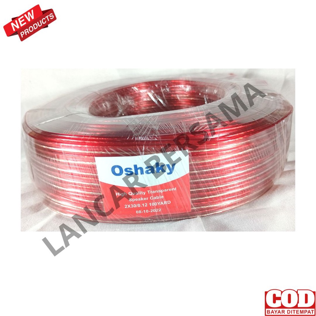 KABEL MONSTER 2X30,2X50,2X80 30M FULL,100YARD=90METER MERK OSHAKY/KABEL MURAH