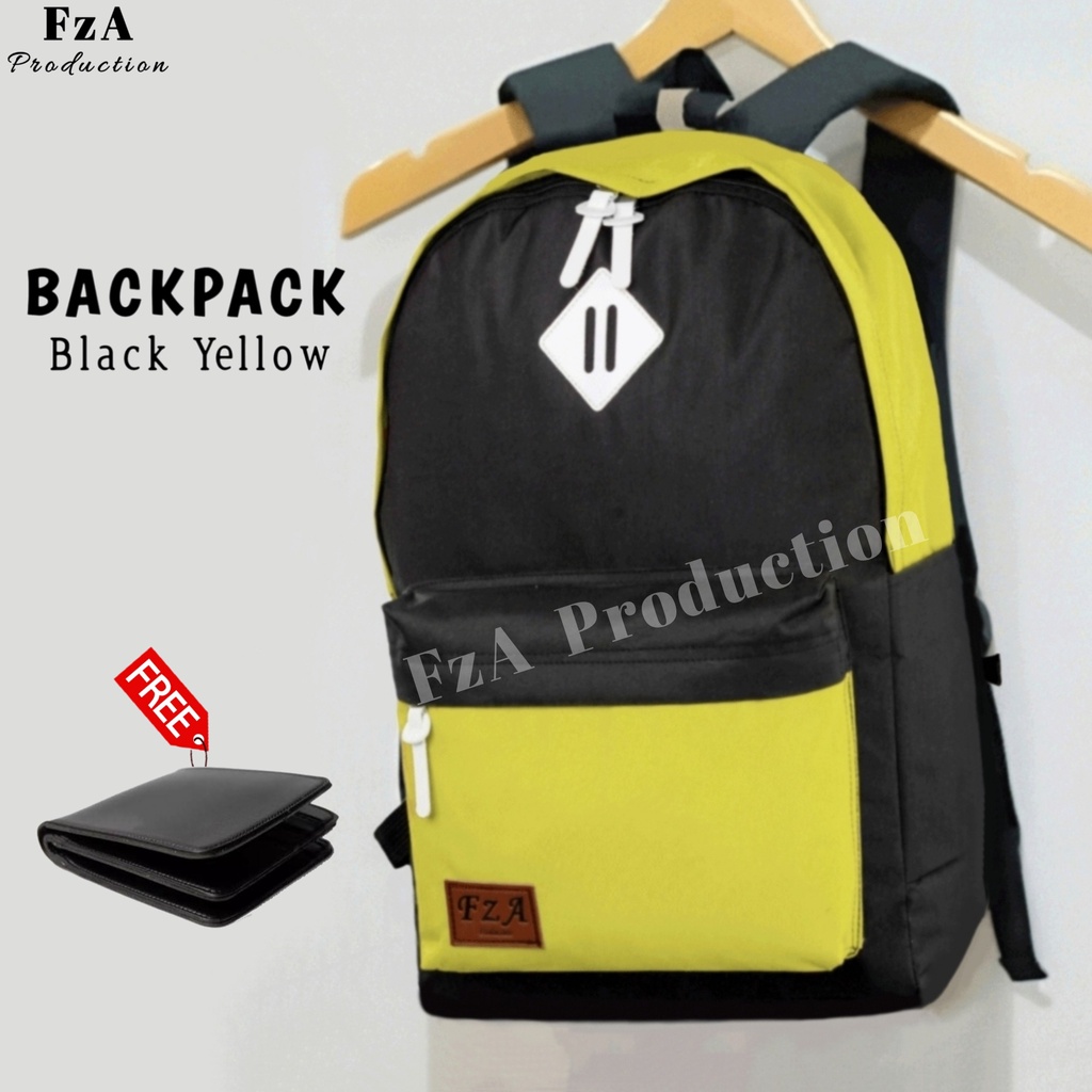 Big Promo..Tas Ransel Distro sekolah kuliah Kerja Pria Wanita Tas Ransel Laptop Original - FzA Gratis Dompet Pria