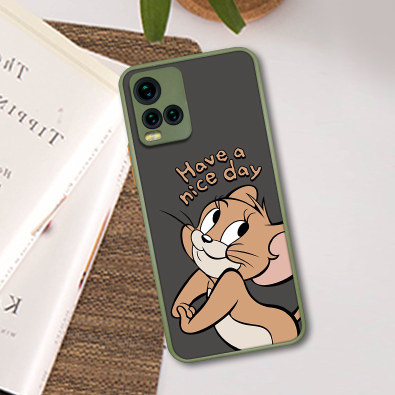 PRINTING HYBRID Cat and Mouse case Oppo A16K A16E A76 A96 4G A36 F7 Reno 6 4G