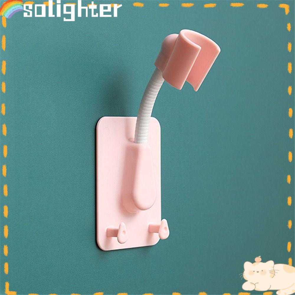 Solighter Shower Head Holder Universal Self-Adhesive Rak Shower Tempel Dinding