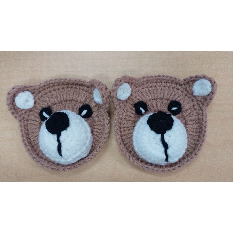 Aplikasi rajut Beruang Teddy 3D/Teddy bear rajut moncong