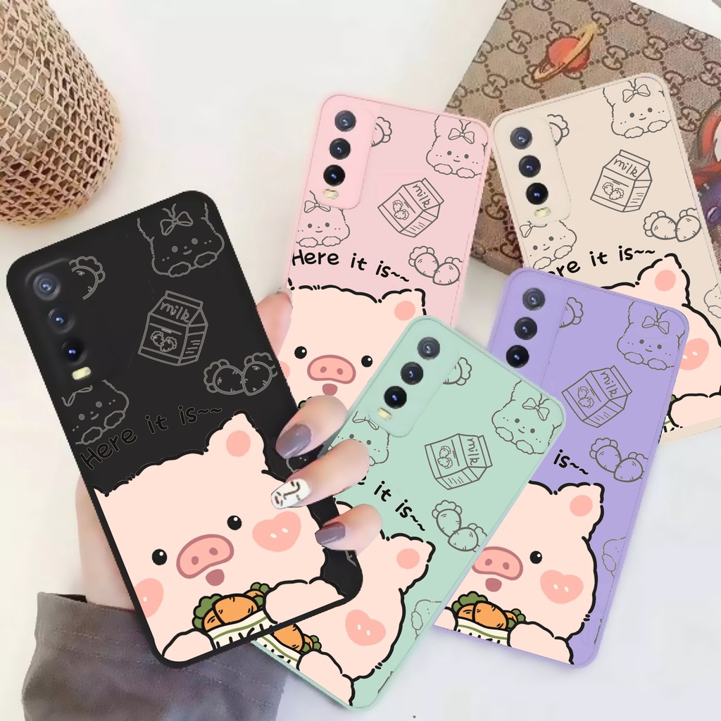 DC CASE REALME C20 / C21 / C21Y / C31 / C35 NEW CASE MACARON CUTE PIG