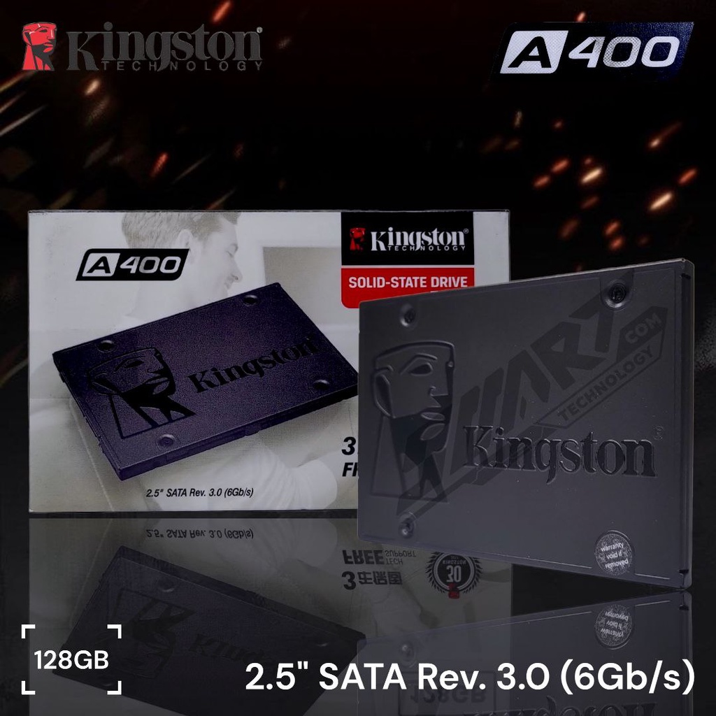 SSD Kingston A400 SATA 2.5" 128GB/256GB/512GB - 128GB