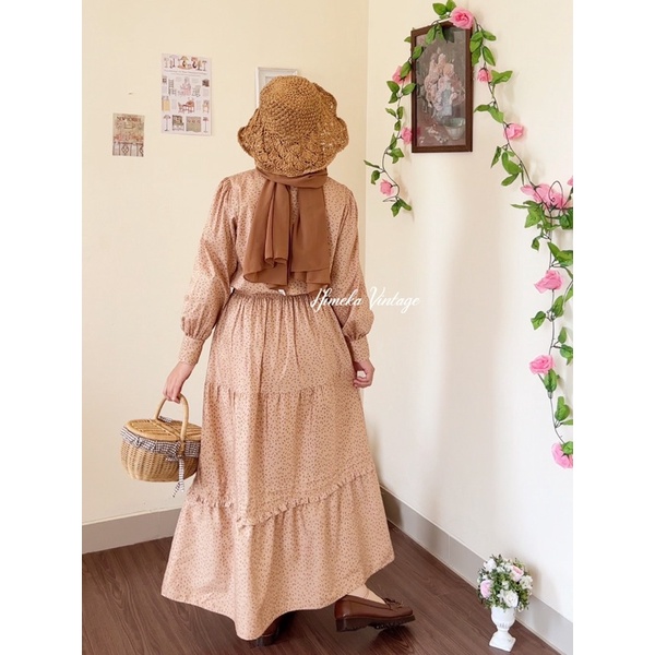 Florist Fairy - One set blouse dan skirt || Himeka Vintage