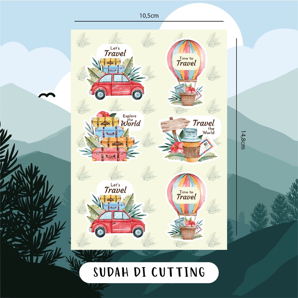 

Stiker Travel / Stiker deco / Stiker journal / Stiker Jurnal / Stiker travel cutting
