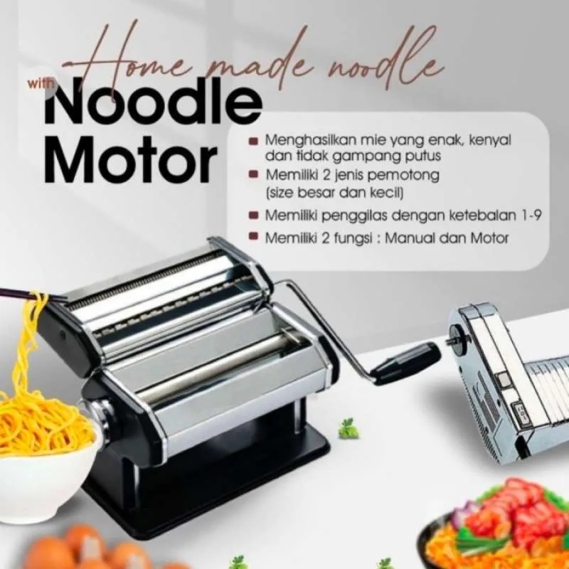 Alat Giling Mie Elektrik / Noodle Maker Motor Signora Bonus Hadiah dan Buku Resep