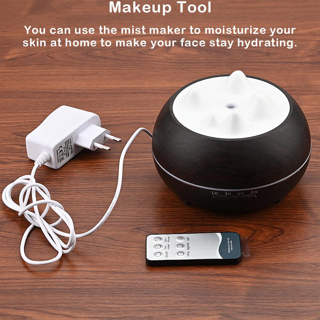 Humidifier Udara Dengan Lampu Malam Lampu Modern Mist Maker Aroma Diffuser Minyak Untuk Santai Hias Hidrasi Senyap Fogger Kamar Tidur