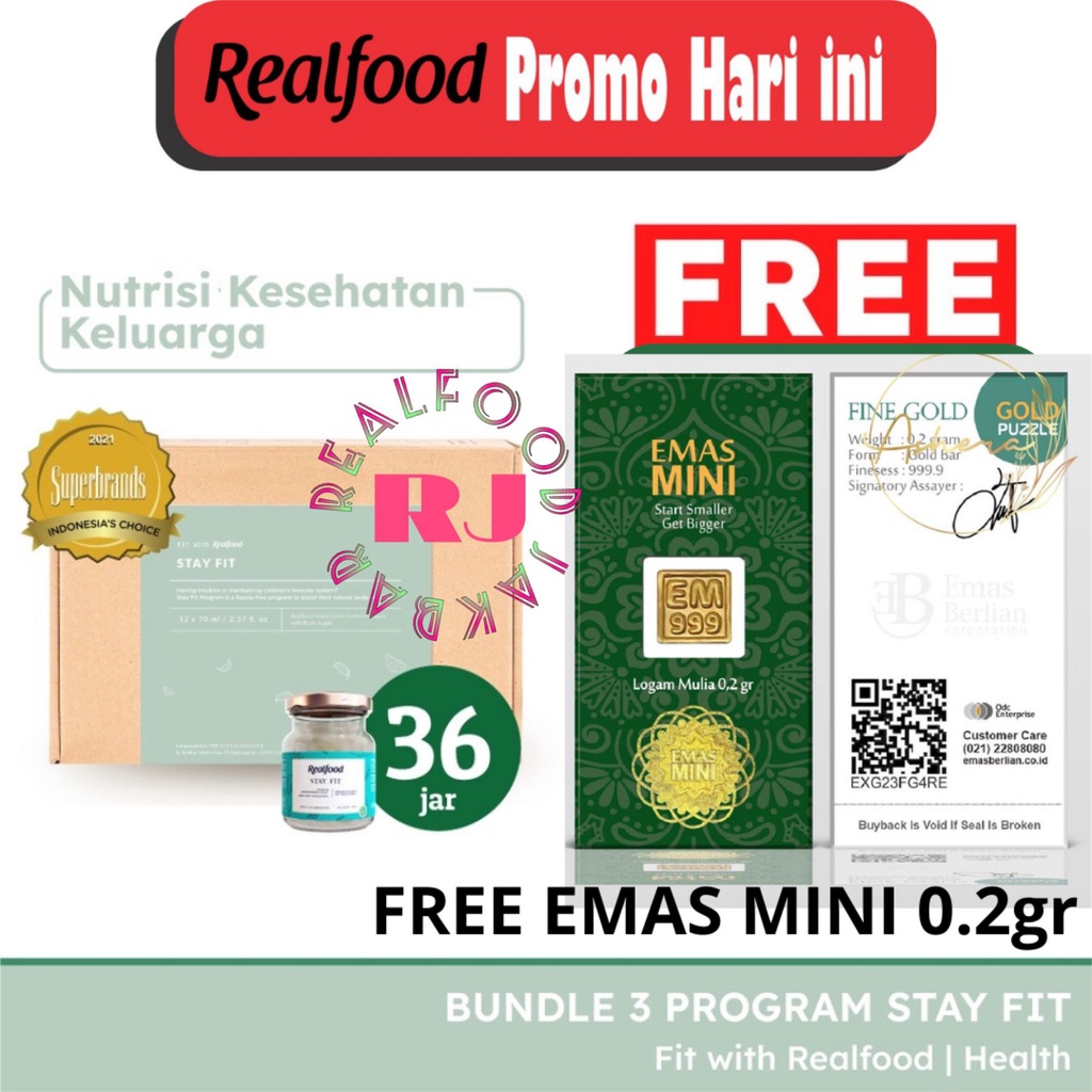 

Realfood Triple Bundle Stay Fit Free Gift