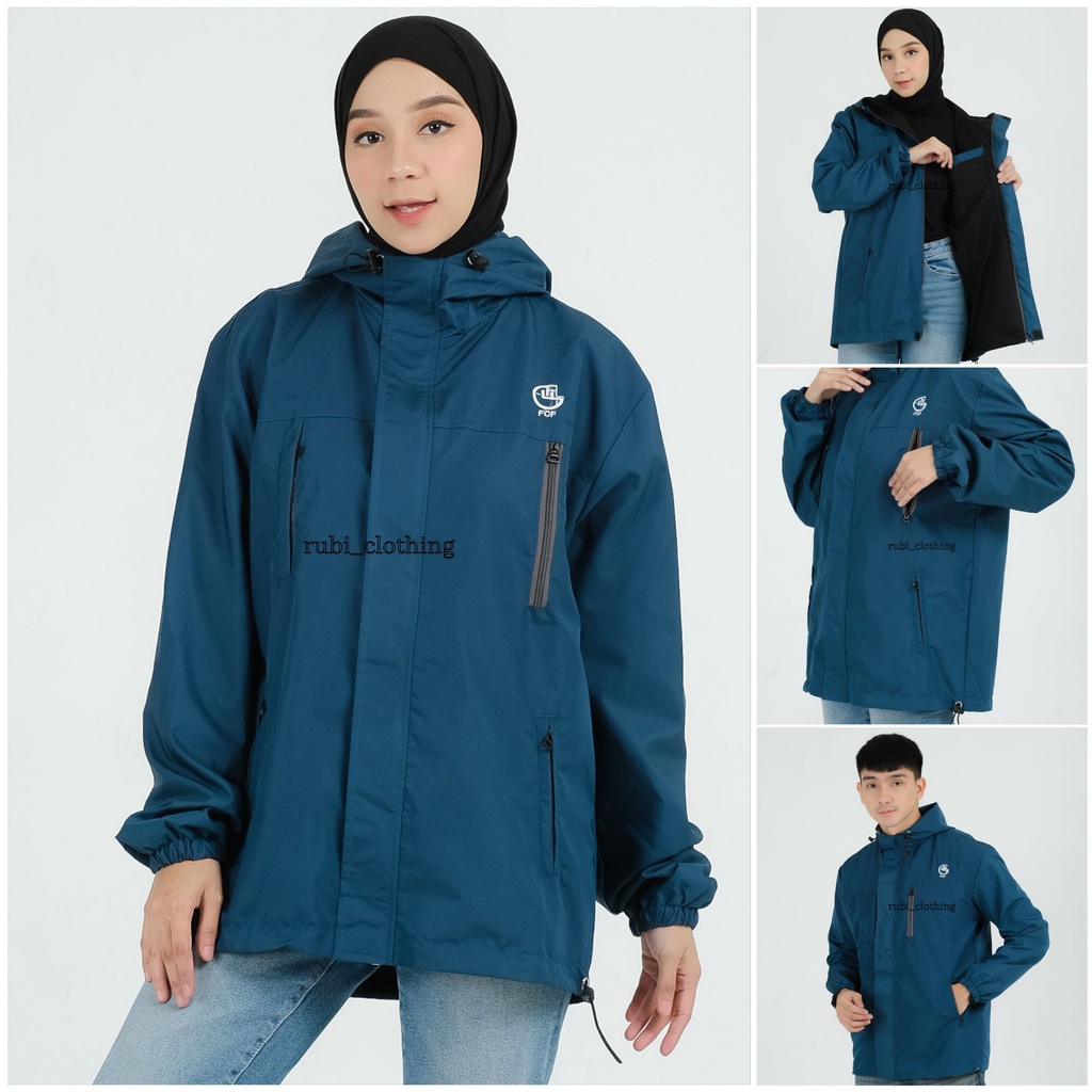 Jaket Parasut Wanita Waterproof Size M L XL XXL Original FCF / Jaket Wanita Anti Air size Jumbo