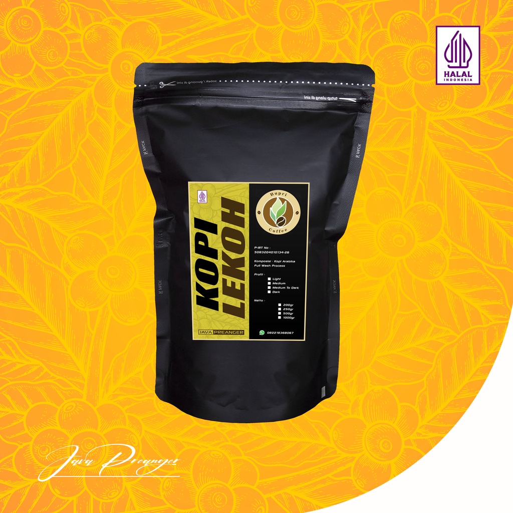 

Kopi Lekoh Kopi Bubuk Arabika Full Wash Kopi Asli Kopi Alami 200gr