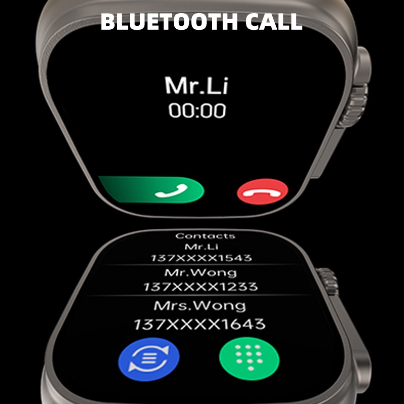 Garansi✅Original DT8 Ultra Smart Watch 49MM Series 8 Body Temperature Monitor NFC GPS Tracker Siri Game Bluetooth Call iwo Smartwatch