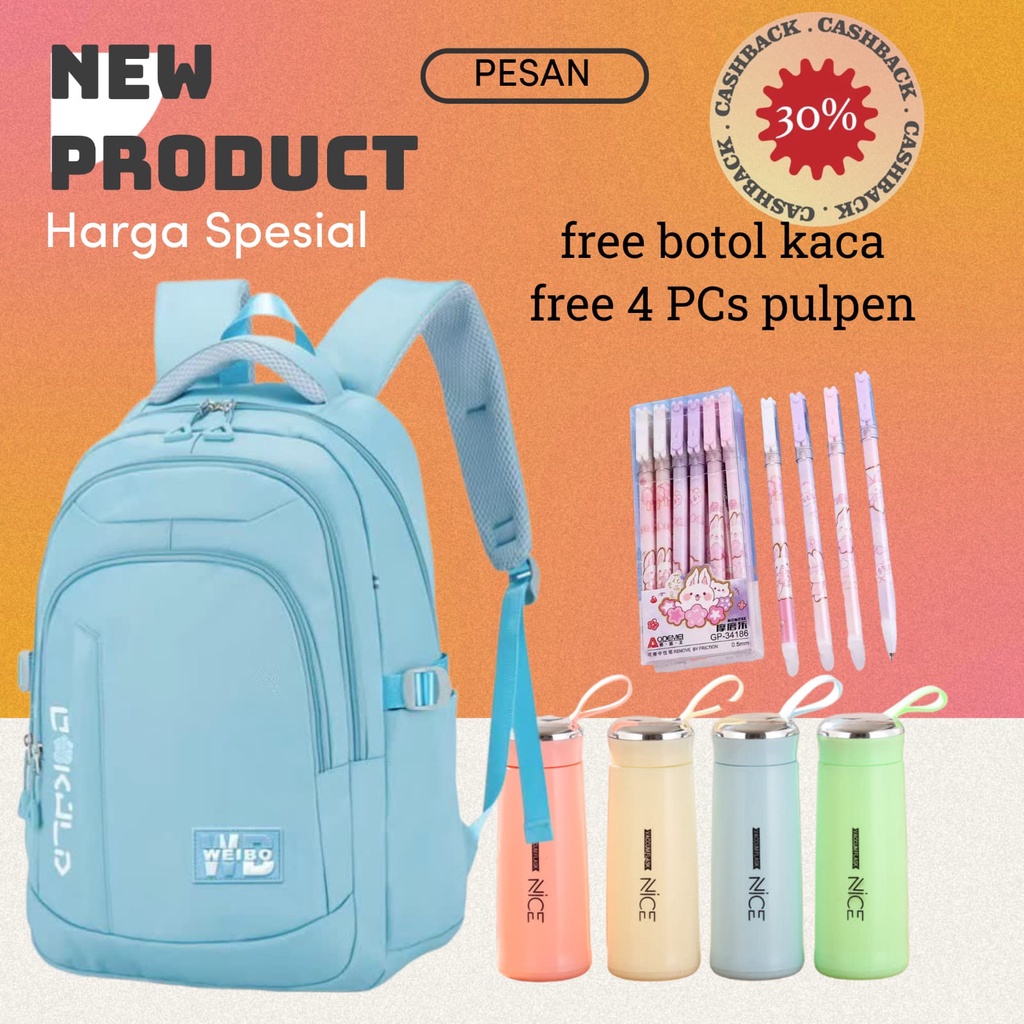 Back Pack Double Decker_Tas Ransel Anak_Lol_Unicorn_Superhero_Paw Patrol_Shopkins Fashion Cewek W5Q3