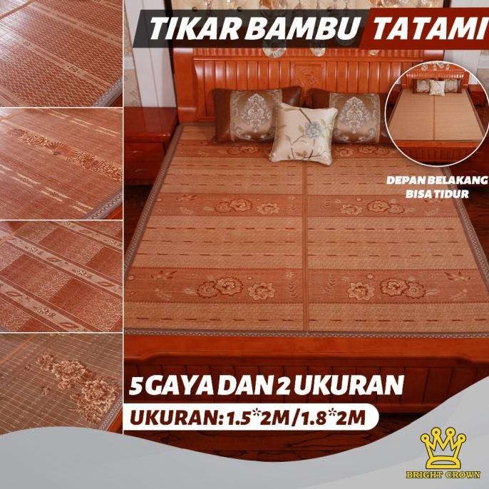 Tikar Bambu TATAMI / TIkar Lipat Bambu Tatami Ukuran 180 x 200cm