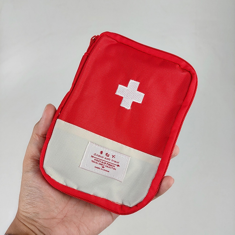 Le Around Mini First Aid Bag Tas Obat P3K - Red - OMHAZYRE