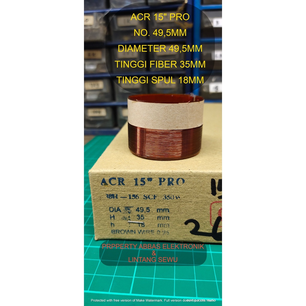 SPUL SPEAKER 49,5  SPOOL COIL SPEAKER 49,5MM