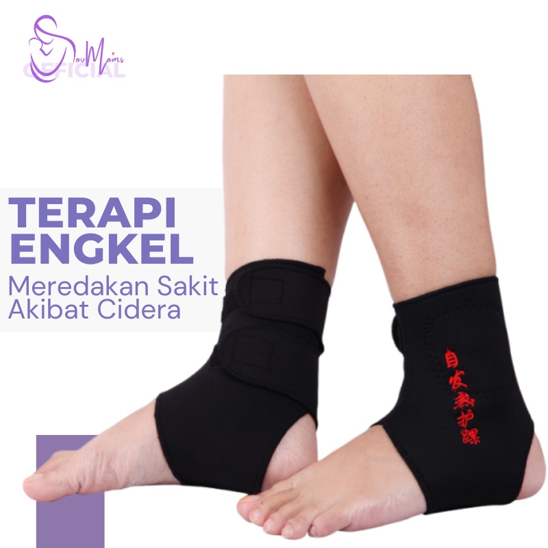 Alat Terapi Deker Pergelangan Kaki Sabuk Terapi Engkel Pemanas Ankle Magnetik Nyeri 2pcs