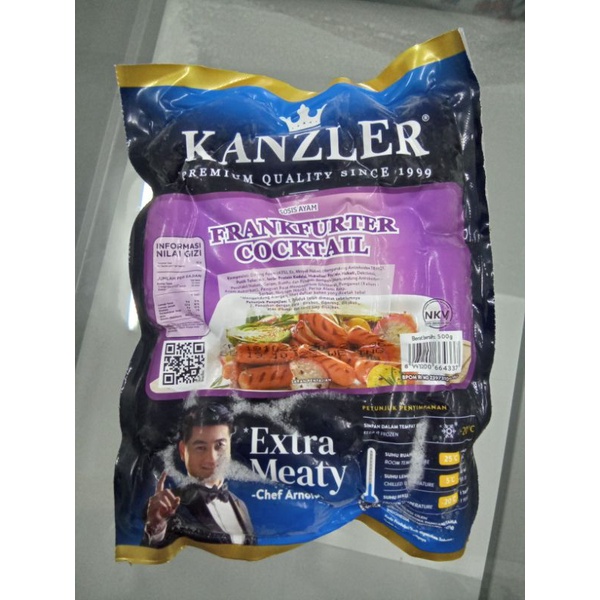 

Kanzler Sosis Frankfurter Cocktail 500gr
