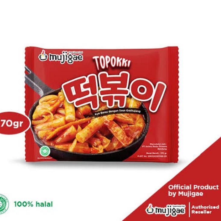 

T6Tღ Mujigae Topokki 170gr / Tteokbokki Instan / Tokpoki / Topoki / Makanan Korea Instan Halal Pasti Laris