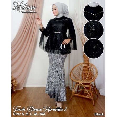 Set Kebaya Modern Nadifa - Kebaya Wisuda Brukat - Kebaya Modern Brukat wanita - Kebaya Wisuda Modern