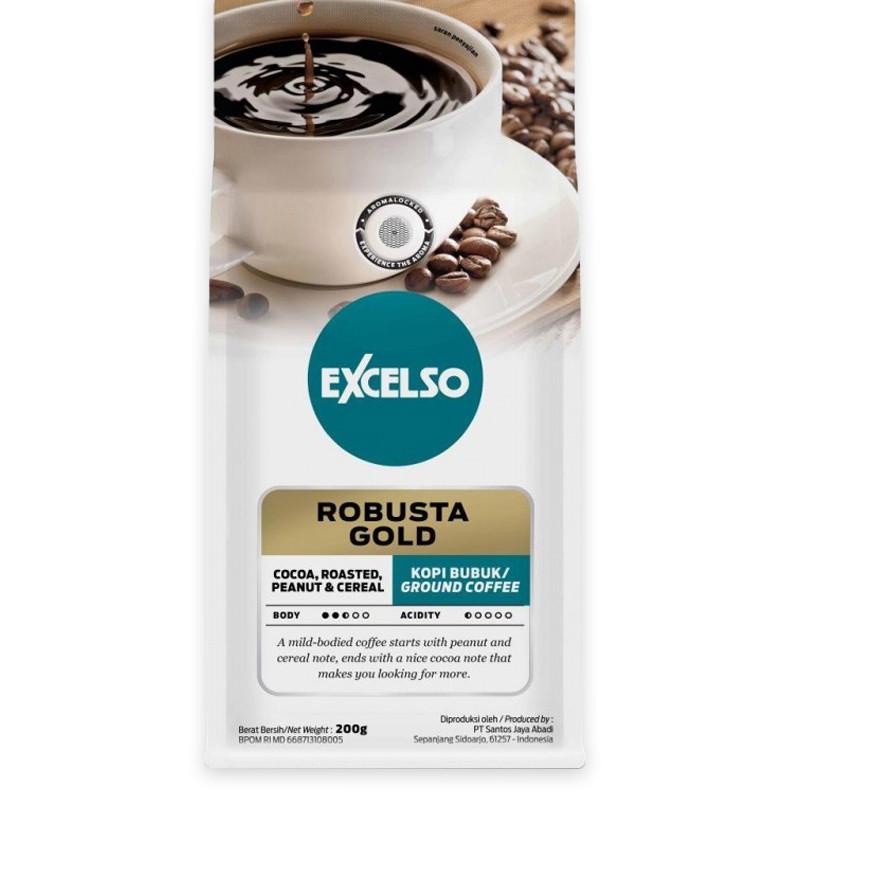 

TERMURAH Excelso Kopi Robusta Gold Bubuk 200G