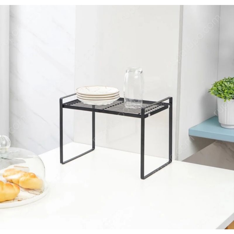 Rak  Besi Penyimpanan rak serbaguna uk 30cm informa rak dapur besi kecil uk 30 Putih -  Hitam