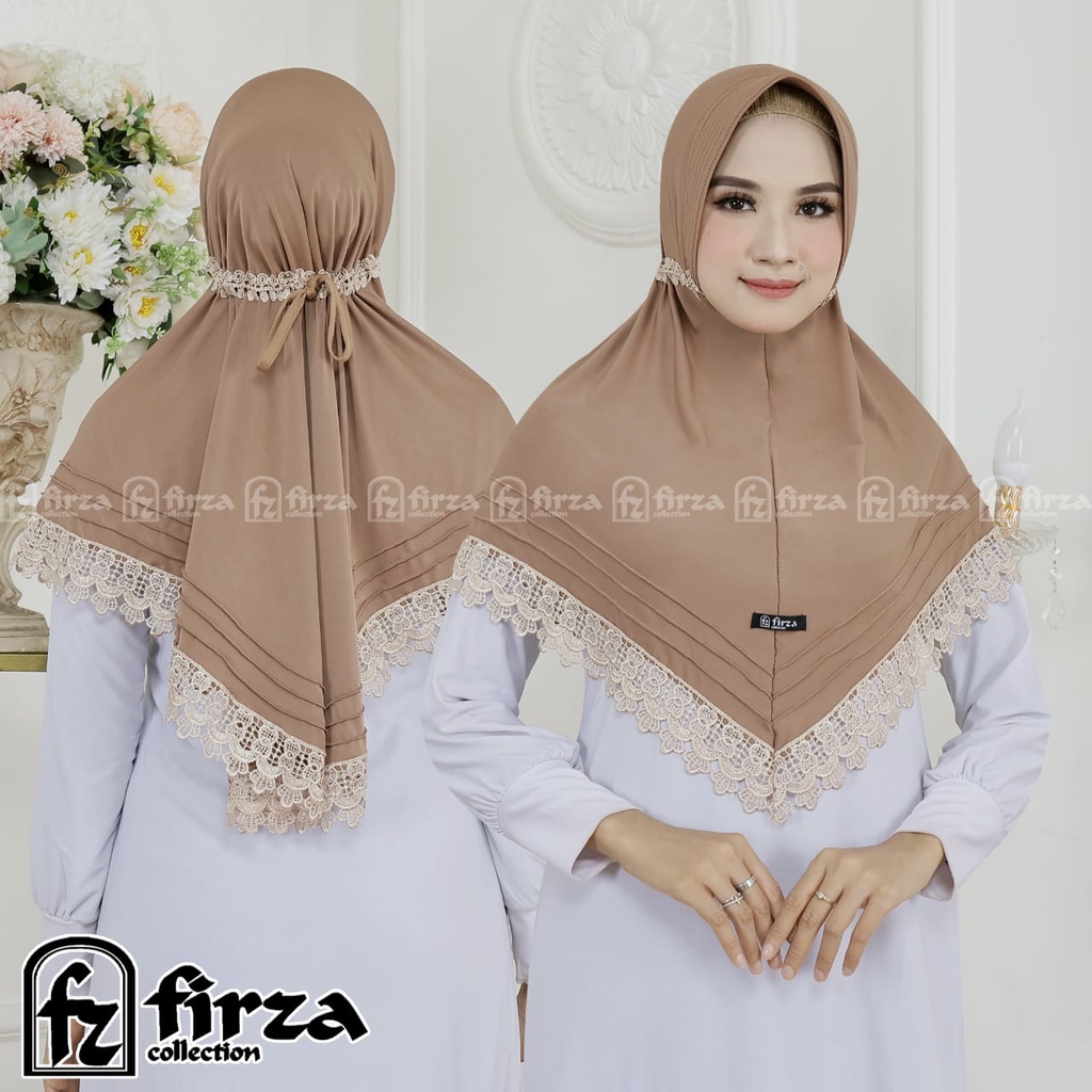 Jilbab Instan Renda Bergo Renda Tali Serut Spandek Esperanza