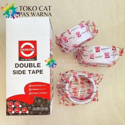

Double Tape DAIMARU DOUBLE SIDE ADHESIVE Ukuran 1/2" 1" 2