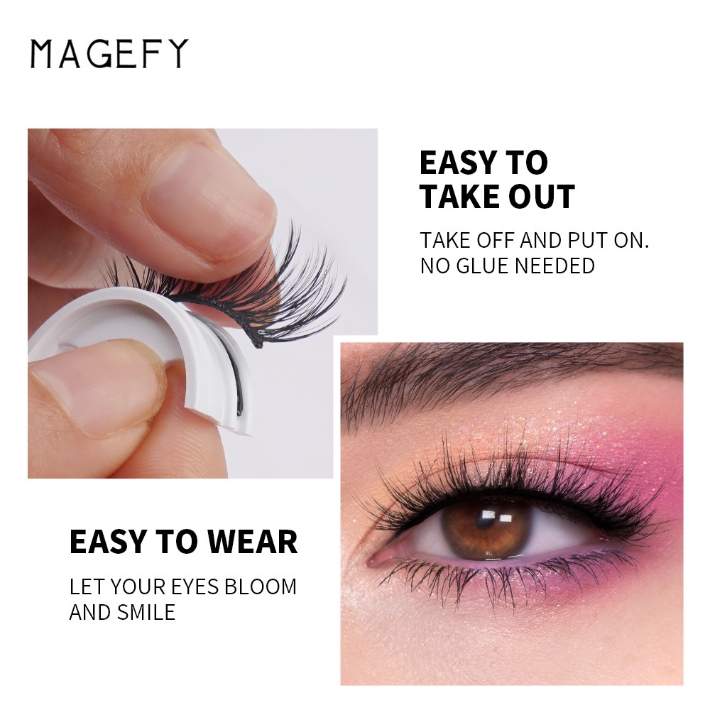 MAGEFY Bulu Mata Berperekat Sendiri Bulumata Tanpa Lem Korean Eyelash Extention NO GLUE Self Adhesive Lashes 7328