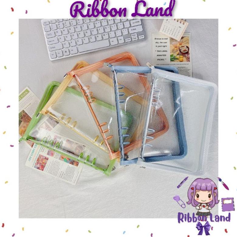 

A5 BINDER ZIPPER COVER PVC GLITTER NOTEBOOK DIARY PENUTUP RESLETING ZIPPER 6 RING BESI WARNA TERLARISS...,,,,,