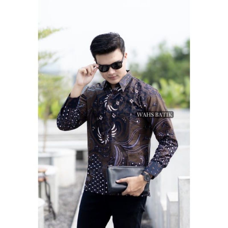 Baju Batik Pria Lengan Panjang Batik Pria Premium Kemeja Batik Pria Lengan Panjang Modern