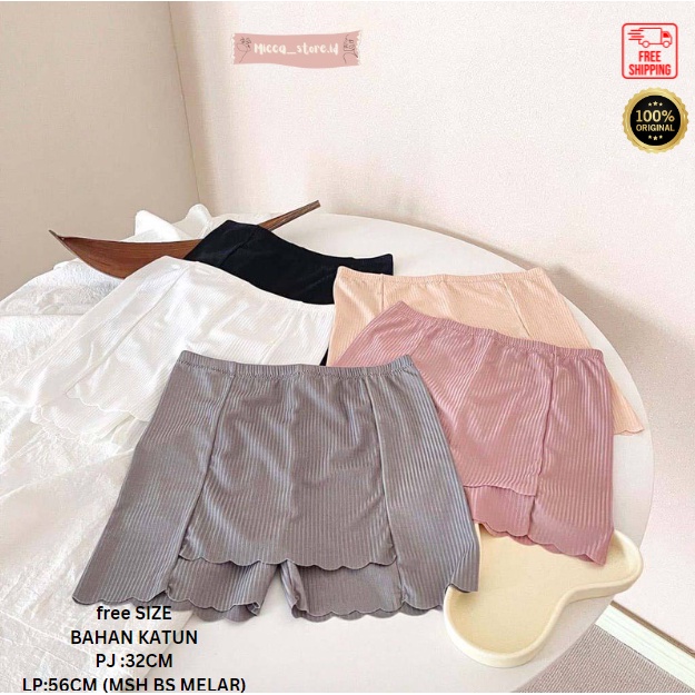[MS] SHORT SEAMLESS DOUBLE LAYER/CELANA DALAM ADEM