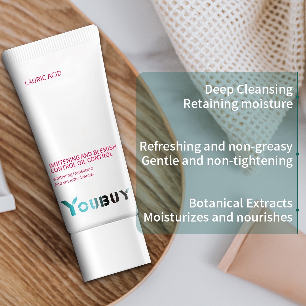 [ORI100%]YOUBUY AcneTreatment Facial Cleanser Sabun Pembersih Wajah untuk Menghilangkan (60gr)