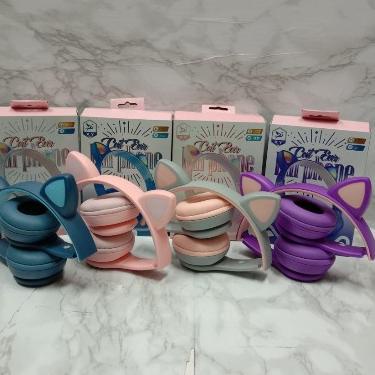 Serba Untung ( COD ) Headset Bluetooth wireless gaming xy-205 Cat Ear Headphone Telinga Kucing earph