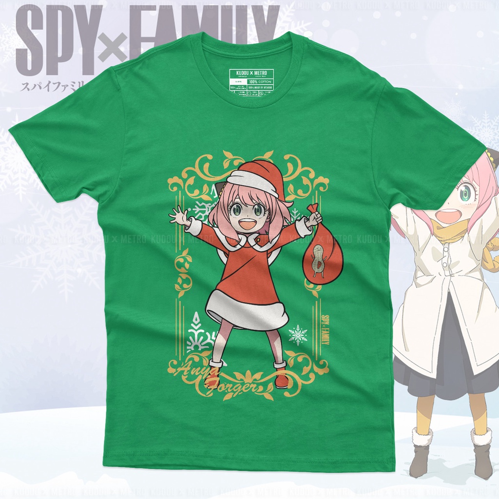 Tshirt Anya Santa peanut [ Limited Xmas Edition ] Anime Manga Spy x Family Premium